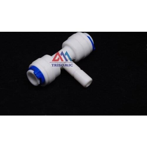 Double 1/4" quick fitting ,1/4" plug Type T quick connection RO Water Connector Aquarium Water Filter Reverse Osmosis System