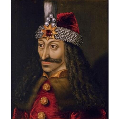 HOME OFFICE wall Decorative art # The Portrait of Ottoman Sultan Vlad Tepes Prince of Wallachia print painting on canvas