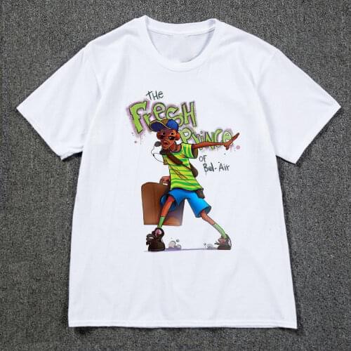 Men Fashion The Fresh Prince Of Bel Air T Shirt Pure Cotton Tee
