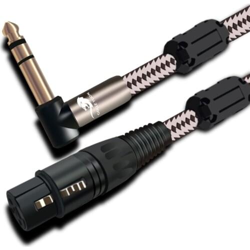 Hifi TRS Audio Cable Stereo 6.35mm to XLR Female for Amp Mixer Microphone Cable Regular XLR 3 Pin to Angled 1/4" 1M 2M 3M 5M 8M