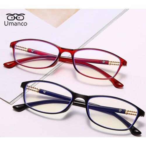 Ultralight TR90 Frame Square Reading Glasses for Men Women Black Purple Anti Blue Light Presbyopia Eyeglasses +1.0~+4.0 Diopter
