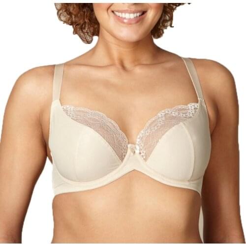 Fashion Women Bra Nylon Fitness Brassiere Wire Support Lace Bra Cup Plus Size 36/38/40/42/44D DD DDD E F 2848