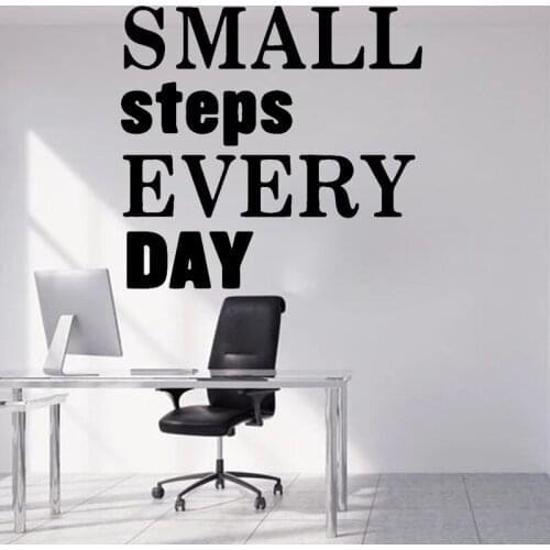 Motivational Quotes Wall Sticker Sentences Phrases Decals Company Office School Wall Decor Living Room Decoration Inspirational