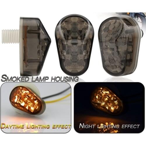 Motorcycle 2Pcs LED Mount Flush Blinker Tail Indicator Turn Signals Light for Yamaha YZF R1 R6 R6 SFZ1S FAZER