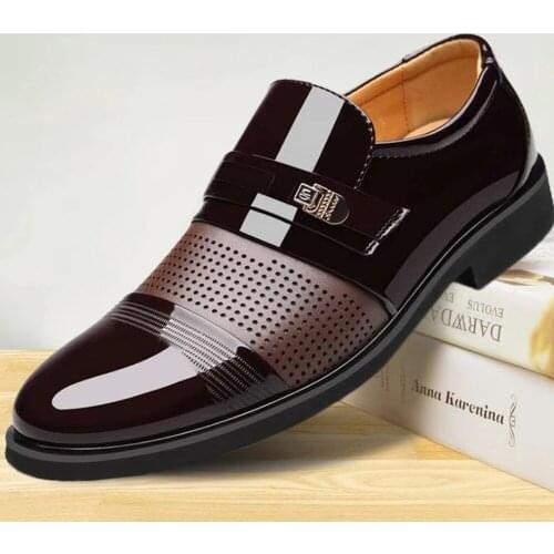 New mens pu leather comfortable and breathable casual shoes