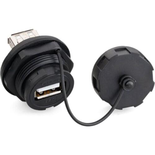 USB 2.0 Panel Mount IP67 Waterproof USB2.0 Connector Cable 1m 3ft USB Socket Male to Female Extension cord cables Water Proof