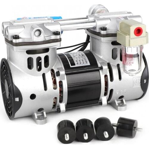 220V Oilless Piston Vacuum Pump 260W 680mmHg/-90.6kpa 60L/min Vacuum Air Pump