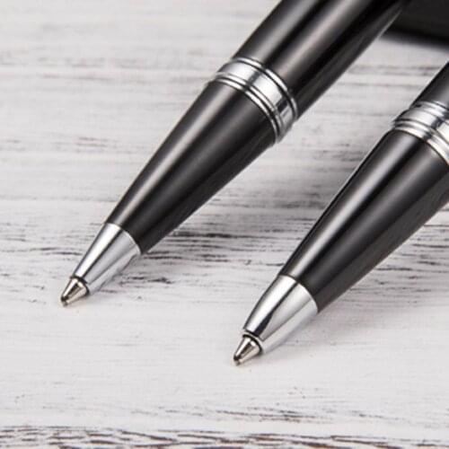 Luxury Metal Mini Ballpoint Pen Signature Business Office Supplies Student Stationery Writing Gift Q1JC