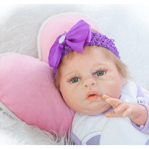 NPK 20" full body silicone reborn baby boy dolls for kids toy gift bebe dolls com corpo de silicone menina