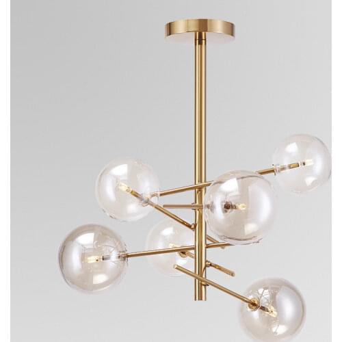 Nordic Modern Simple Glass Pendant Lights LED Home Decoration Lamp Living Room Kitchen Hanging Lamps Bedroom Bed Light Fixtures