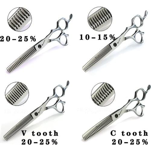 Haircut Thin Scissors Hair Salon 6 Inch Haircut For Fine Sharp Teeth Thin Smooth Cut Scissors Chunker scissors Barber Shop fine