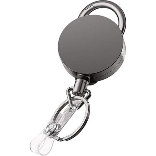 Telescopic Burglar Chain Key Holder Keychain Key Ring Return Retractable Key Chain