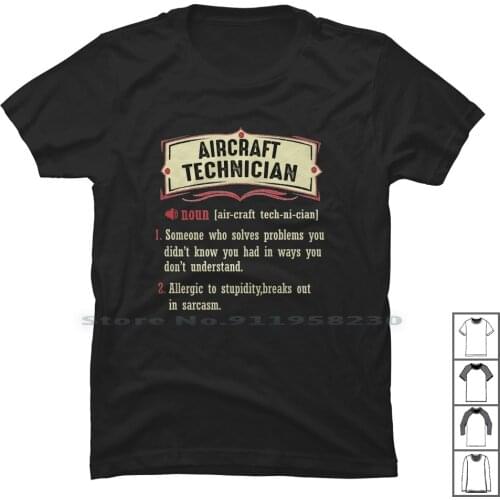 Technician Dictionary Term Sarcastic T Shirt 100% Cotton Technician Sarcastic Mechanic Airman Tech Ship Cast Ane Ian Air Ast