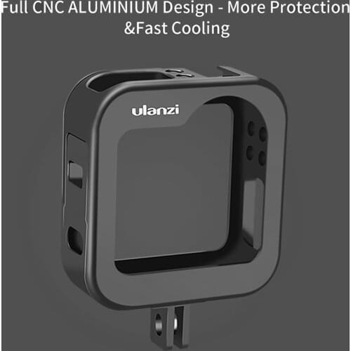 Ulanzi GM-3 Fill Light Metal Rabbit Cage for GoPro MAX Cold Shoe Vlog Protective Case Panoramic Camera Accessories