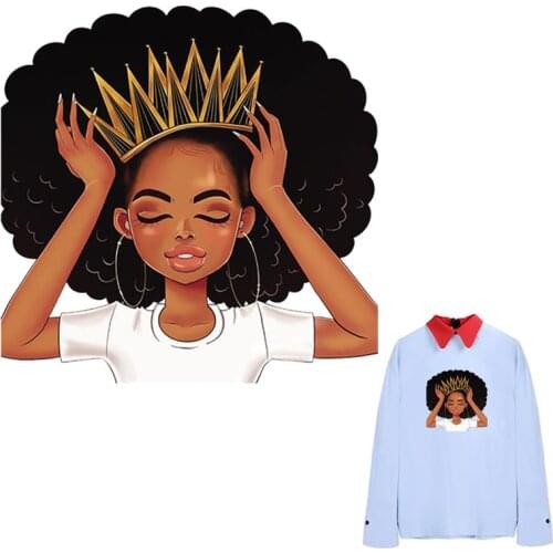 Iron-On Clothes Africa Style Heat Print On T-Shirt Dresses Sweater Washable Garment Parches Diy Custom Patch