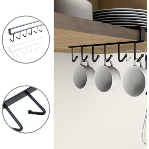Storage Hanger Eco-friendly Cabinet Hanger Smooth Easy Installation Reliable U-shape Hook Storage Rack Holder