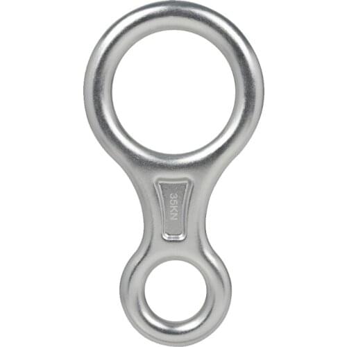 094C Rock Climbing Descender Horns 8 Words 35KN Ring Downhill Protection Equipment