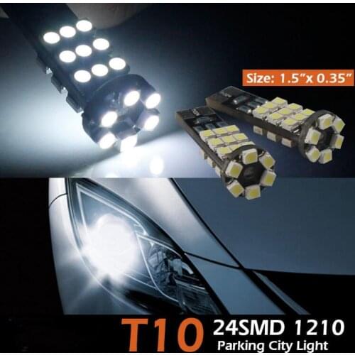 10Pcs Coche Led For VW Golf Mk5 501,T10,ICE LED blanche CANBUS Clignotant Ampoules 8 SMD GTi