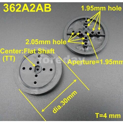 100PCS DIY 36MM Pulley Plastic Gears Toy Wheels Concave Dia.36mm TH=4mm Aperture: 2MM ( 1.95mm ) Black Pulleys 100PCS/LOT *FD359