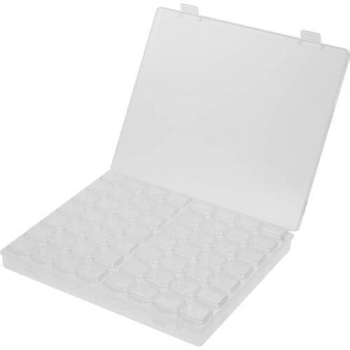 56 Slots Diamond Painting Box, Plastic Storage Container Diamond Embroidery Box, Jewelry Storage Box Nail Art Storage Container