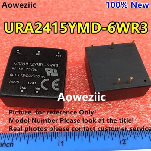 Aoweziic URA2415YMD-6WR3 URA2415YMD-6W New Original DIP Input: 9-36V Dual Regule Output: +15V 0.2A,-15V -0.2A DC-DC Isolate