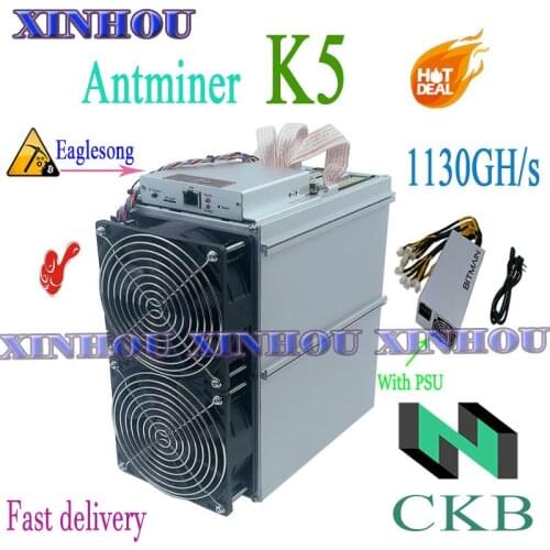 CKB Asic miner AntMiner K5 1130G Eaglesong With BITMAIN PSU better than S19 S17 T19 Z11 WhatsMiner M31S M30S M21S M20S T2T A10