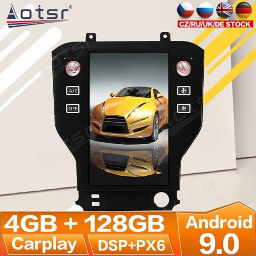 For Ford Mustang 2015 2016 2017 2018-2020 Android Radio Multimedia Car Cassette Recorder Stereo Player Tesla GPS Navi Head Unit