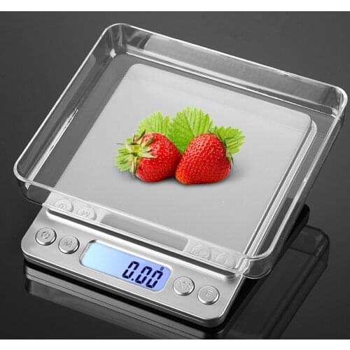 HOT Portable Electronic Food Scales 3000g/0.1g Postal Kitchen Jewelry Weight Balance Digital Scale 500g 0.01 Precision Scale