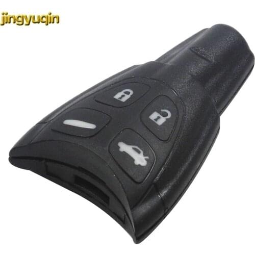Jingyuqin For SAAB 9-3 9-5 DKT0187 4 Buttons Replacement Entry Remote Smart Car Key Shell Case Cover