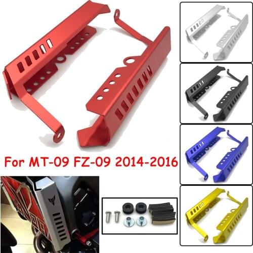Motorcycle Left&Right Side Radiator Grille Cover Guard Protector Water Resevoir Cover For Yamaha MT-09 MT09 FZ-09 FZ09 2014-2016