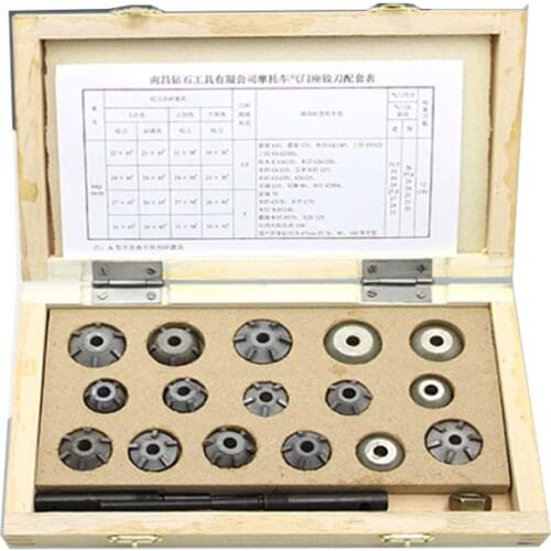 Motorcycle valve seat ring repair valve seat reamer 50cc-125cc displacement valve seat reamer kit