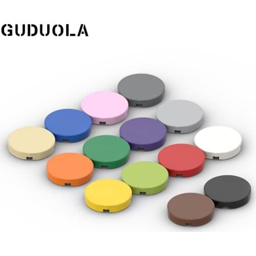 Guduola Tile 2x2 Round with "X" Bottom 4150 Special Bricks MOC Building Block Small Particle Parts 40pcs/lot