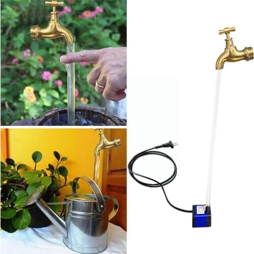 Invisible Faucet Flowing Spout Watering Can Fountain Decoration Individual Fountain Halloween Pumpkin Bucket Gardening Home A4R5