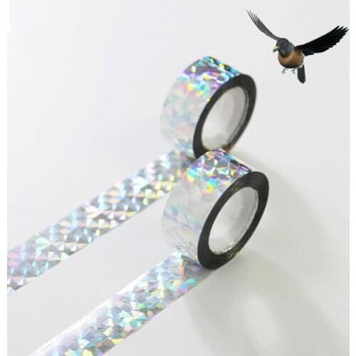 Flashing Reflective Bird Repellent Scare Tape Pigeons Crow Keep Away Double-sided Bird Repellent Ribbon Anti Bird Tape 2.4x80cm
