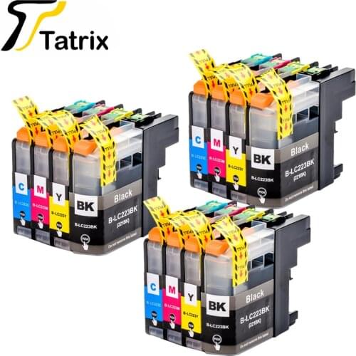 Tatrix With Chip LC223 LC221 Compatible Ink Cartridge For Brother MFC-J4420DW/J4620DW/J4625DWJ480DW/J680DW/J880DW Printer
