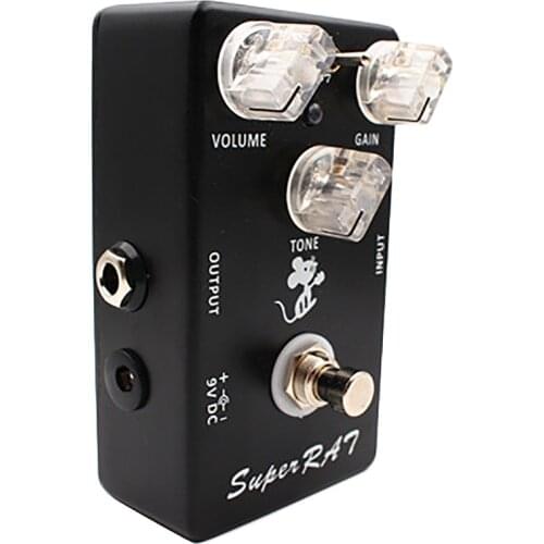 Mosky Super Rat Guitar Effect Pedal Hand-Made Three Mode Effects Classic Rat Distortion Boost Preamp- 3 In 1 Amazing Pedal Based