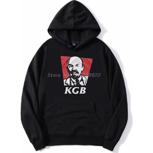 Funny KGB So Good Anti Brand Collection Lenin Hoodie Men Hooded Fleece Hoodies Sweatshirt Streetwear Harajuku