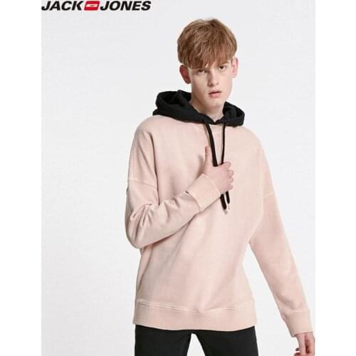 JackJones Mens Colorful Comfortable Fabric Oversized Crew Neck Basic Sweatshirt 219133505