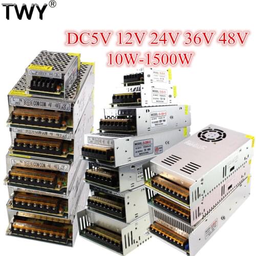 Lighting Transformers LED Driver 36 48 V Volt Power Adapter Supply DC 5V 12V 24V 3A 5A 10A 15A 20A 30A 80A led strip light Lamp