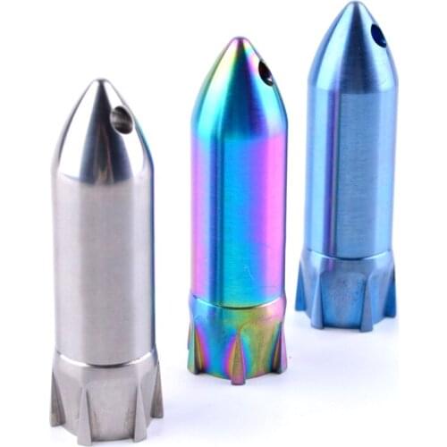 H1106 Outdoor Seal TC4 Titanium Alloy Waterproof Bottle Rocket Waterproof Bin Pill Bottle Keychain EDC