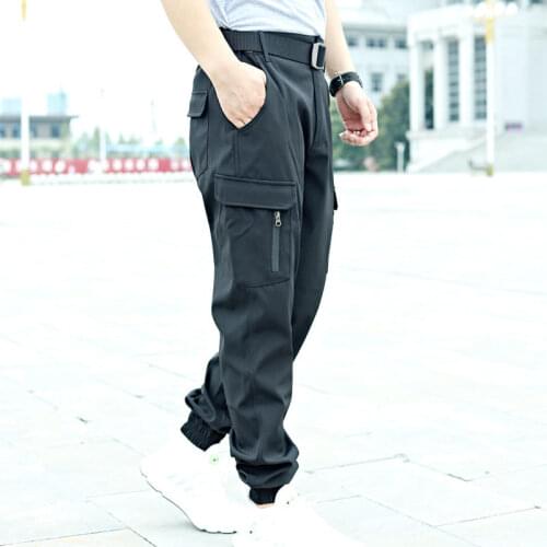 Outdoor foot trousers tactical pants male feet beam overalls wear overalls waterproof quick-drying elastic combat pants
