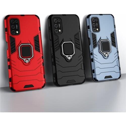 For OPPO Realme V5 5G Case Realmev5 6.5" Shockproof Armor Stand Holder Car Ring Phone Back Cover for OPPO Realme V5 Funda Capa