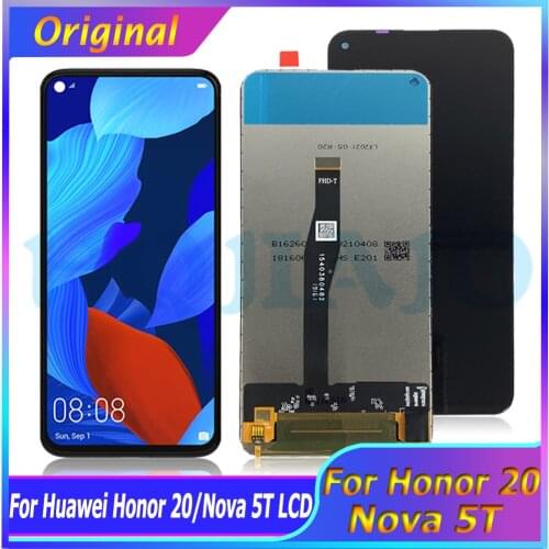 Original 6.26'' for Huawei Nova 5T YAL-L21 L61A L71A LCD Screen+Touch Display Digitizer Replacement