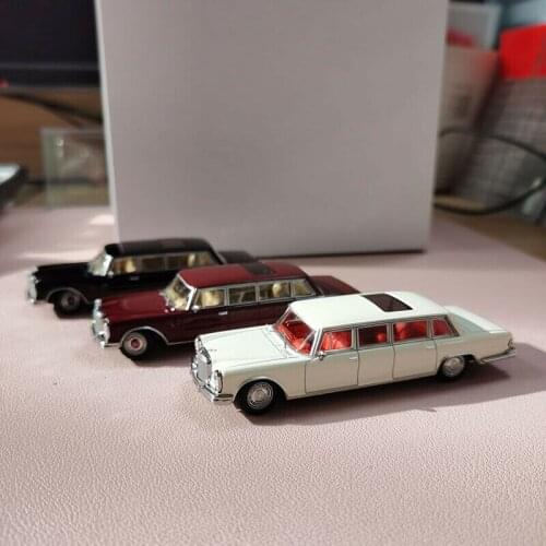 1:64 GCD For Benz 600 Pullman Limousine Diecast MODEL TOYS Car Boys Gilrs Gifts Collection Ornament Display White/Red/Black