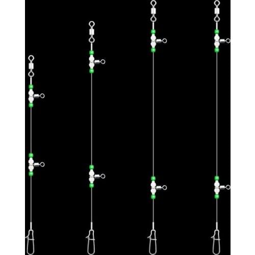 1 Group Fishing Tackle Line Swivels Night Luminous Beads Pins Rolling Connector Drop Shipping