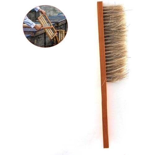 10PCS Two rows horsetail hair brushes beekeeper double row mane brush for sweeping cleaner cleaning beehive tools