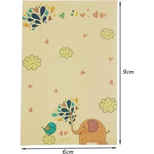 15packs/lot Cute Cartoon Kraft Paper Stickers Album Diary Decor DIY Stickers wholesale