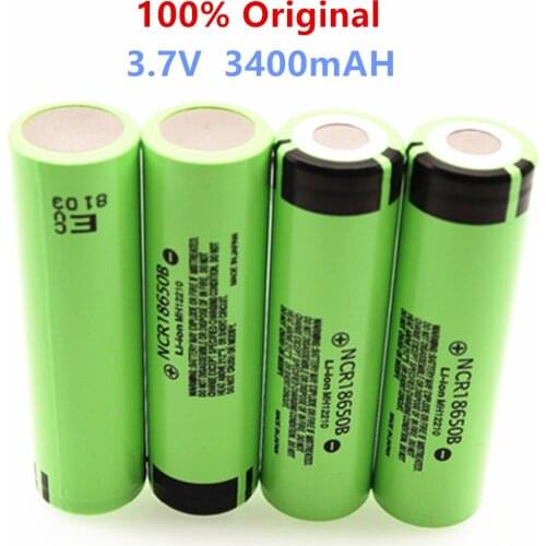 20PCS NCR18650B Battery 3.7V 3400mAh Ncr18650b Rechargeable Lithium Battery Flashlight Special Battery