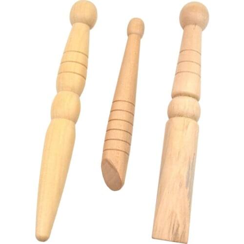 3 pieces Foot Leg Feet Stick Reflexology Health Wooden Massage Wood Tool Needle Relaxation Acupuncture Body Point Stick