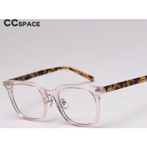 47398 Square Plastic Titanium Glasses Frames Built-in Metal Legs Ultralight Men Women Optical Fashion Computer Glasses